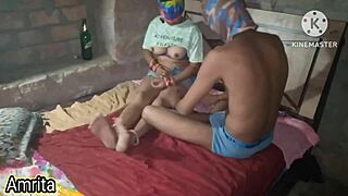 Yo bhabhi, raat me jor se pela bathroom me 😏 big ass biker wife homemade fuck 🔥🍑