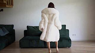 Ever fucked a cyber doll bent over in a fur coat for anal and double penetration?