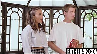 Ukrainian Student Redhead Fucks Czech Outdoor with Monster Cock Licking and Riding