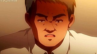 so this fugitive bangs a hot anime chick and her widowed mom in wild hentai action...
