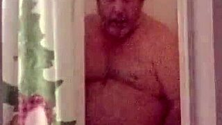 Vacuum play leads to small cock shower rinse!