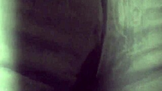 Old man wets pants peeing wildly in steamy shower