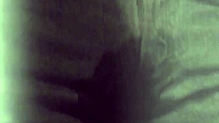 Old man wets pants peeing wildly in steamy shower