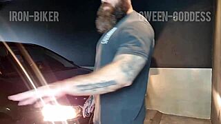 Hey we got too horny and fucked right in the garage!