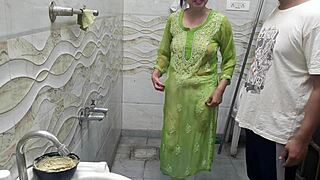 Indian bhai punishes behn toilet doggystyle pounding tight pussy moaning hindi roleplay