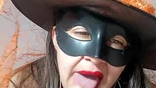 Halloween witch seduces me with her huge cameltoe videos