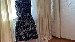 stepson talks mature stepmom into sloppy blowjob then bends her for anal