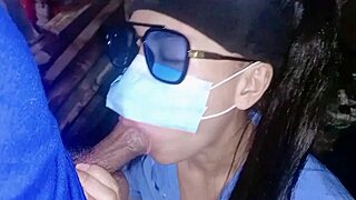 busty pinay teen fucked hard on construction site creampie in pussy close up