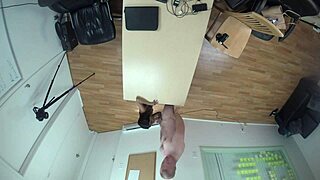 Bareback SKINNY LATINA Mandy Mynxx GAGS on DEEPTHROAT COCK overhead