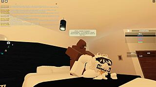 roblox whore rides monster black cock anal doggystyle till she drips wet