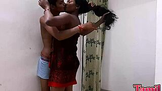 real tamil indian couple shares affectionate natural sex in standing position with licks and rough play
