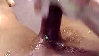 he grabs his massive military cock for a homemade pov massage session