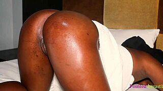 black teen neighbors fuck doggystyle bent over after work