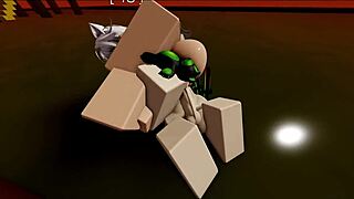 in roblox, the fight goat unleashes wild animations with fishnets