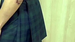 Japanese Swim Club Girl In Swimsuit Gets Anal Trained With Buttplug And Huge Cock