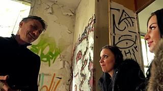 julia parker and maria gail risky no-condom ffm threesome lost place
