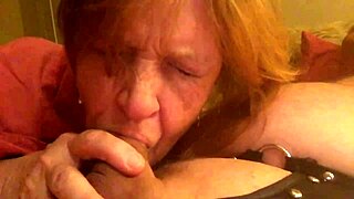 Cocksucking Granny Carmen Moans for Hardcore Cum Down Her Cougar Throat!