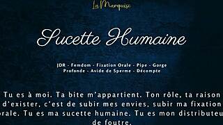 french cum hungry babe gives oral fixation sucette humaine treatment