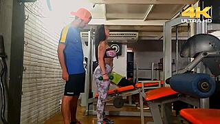 gym milf creampie passion overwhelms her