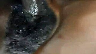 hairy ebony college girl rides boyfriend missionary creampie in wet pussy pov