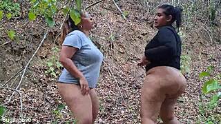 man i love watching sapphire and pandora's huge asses twerk in the forest