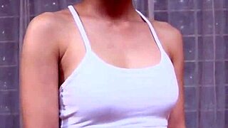 imagine swallowing cum from that sporty japanese babe's lacy panty ass
