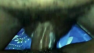 hairy ebony college girl rides boyfriend missionary creampie in wet pussy pov