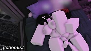 Emo Goth Big Ass Big Tits Whore Rides Cowgirl Deepthroats and Takes Facial Cumshot at New Condo Fuck
