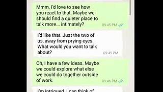 Coworkers share intimate fantasy talk