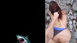 😘 watch this hot venezuelan stepmom milf get raw outdoor sex by the river—no condom creampie vibes! 🌊💦