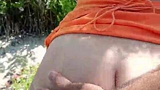 Puta Mexicana Flashes Tits Ass Then Sucks Cock Publicly