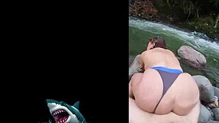 😘 watch this hot venezuelan stepmom milf get raw outdoor sex by the river—no condom creampie vibes! 🌊💦