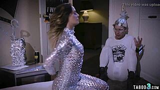 nerd guy ever fuck a busty milf astronaut then get strapon roughed by her?