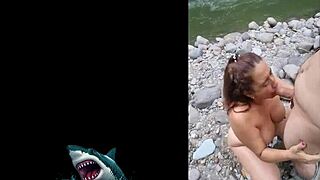 😘 watch this hot venezuelan stepmom milf get raw outdoor sex by the river—no condom creampie vibes! 🌊💦