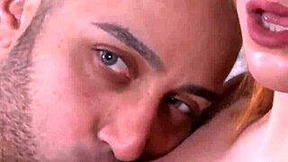 redhead shemale takes deep anal from businessman's throbbing cock