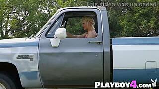 jenessa dawn's heart races stripping her perfect big ass body outdoors