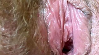 extreme closeup of my big throbbing clit vagina and ass quivering