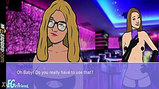 lesbian matures rip clothes in wild strip club game with dancing and night vibes