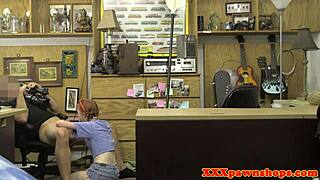 Pawner Teen Sneaks Cock Ride in Back Office on Hidden Cam