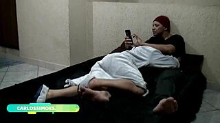 Big ass Brazilian babe rides her hung boyfriend hard