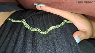 Nympho stepsis rides bro to quick creampie! 🔥🍆💦