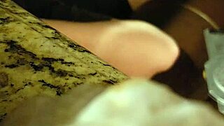 Bbw Julie jiggles huge tits swallowing cum in hidden blowjob cam!