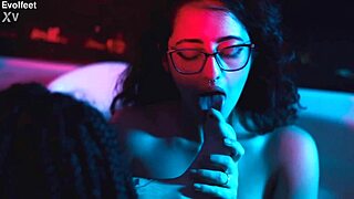 foot fetish threesome lesbians worship asses and toes in wet bathtub orgy