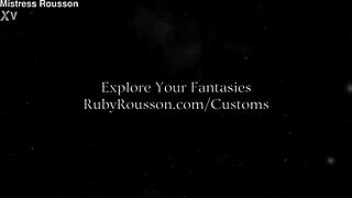 Ruby Rousson delivers chastity slave's final teasing orgasm release