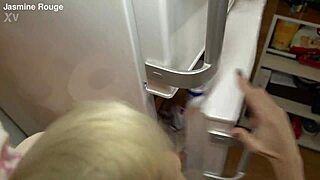 Prim Housewife Slips Into Kitchen Slut Mode With Panties Down