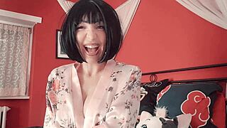 chantalchannel fucks her hot silicone doll pussy closeup with dirty talk