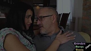 😍 bigtits euro teen rides grandpa's cock cowgirl style!! who's next? 🔥