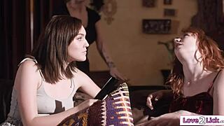 stepmom blindfolded while i secretly lick her wet pussy