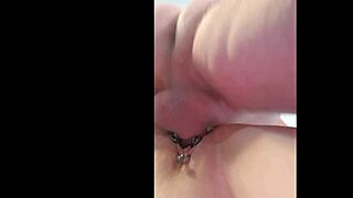 trashy tattooed milf gets creampie overload dripping everywhere