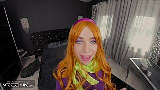 Hey vr conk horny redhead daphne anal fucks in scooby doo cosplay